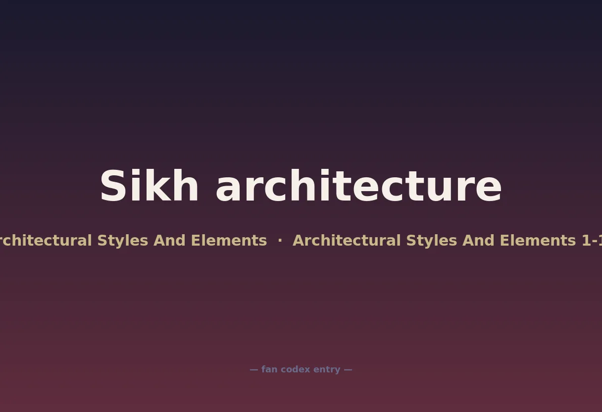 Sikh architecture